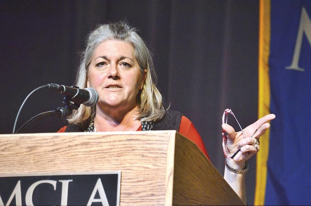 Jane Swift at podium (copy)